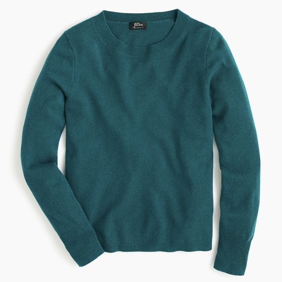 NEW J.Crew Jade Cashmere crewneck sweater XS - Picture 1 of 4